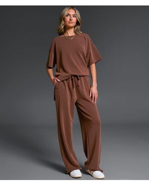 Buckle Black Wide Leg Pant - Gray