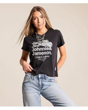 The Laundry Room Jack Jim Johnnie & Jameson T-Shirt - Black