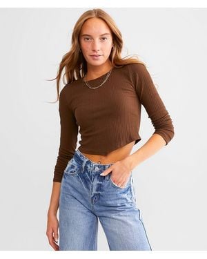 FITZ + EDDI Handkerchief Hem Top - Blue