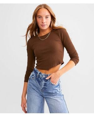 FITZ + EDDI Handkerchief Hem Top - Blue