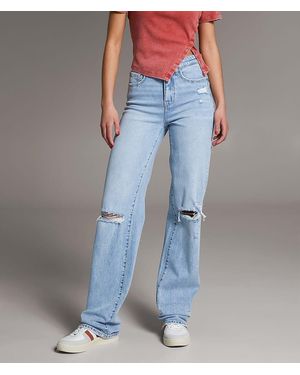 BKE Billie Classic Straight Stretch Jean - Blue