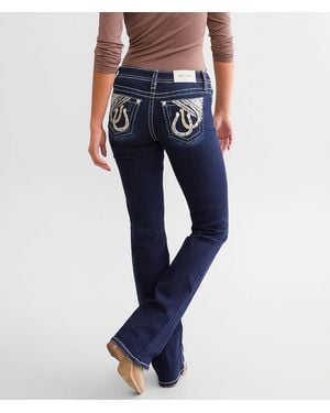 Miss Me Low Rise Boot Stretch Jean - Blue