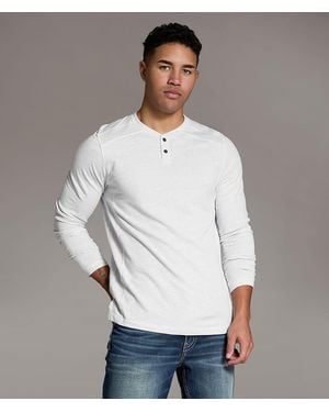 BKE Textured Henley - Gray