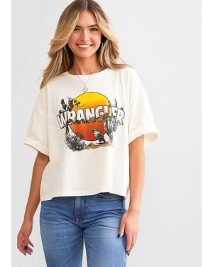 Wrangler Retro Desert Cropped T-Shirt - White