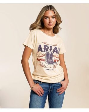 Ariat Boots T-Shirt - Natural