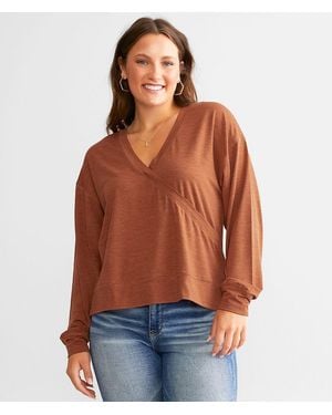 Z Supply Active Surplice Reversible Top - Orange