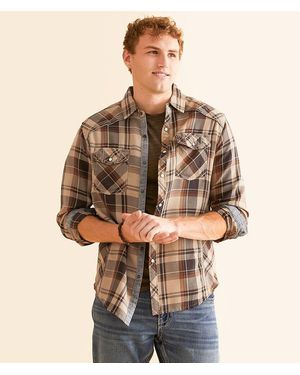 BKE Plaid Athletic Shirt - Brown