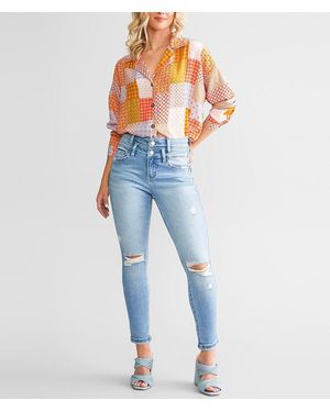 Flying Monkey High Rise Ankle Skinny Stretch Jean - Blue