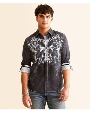 Affliction Jump Stretch Shirt - Black