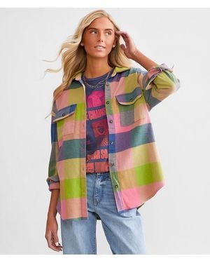 BKE Checkered Boyfriend Shirt - Multicolor