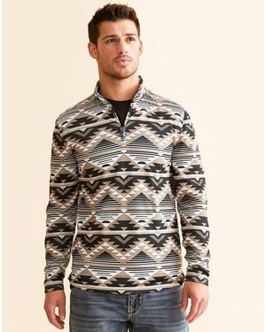 Gentry County Quarter Zip Performance Pullover - Brown