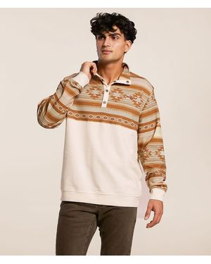 Kimes Ranch Tack Southwestern Quarter Snap Pullover - Natural