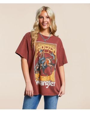 Wrangler Rodeo Oversized T-Shirt - Red