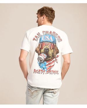 Tail Chasers Club Party Animal T-Shirt - White