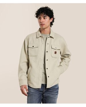 Brixton Durham Herringbone Flannel Shirt - Natural