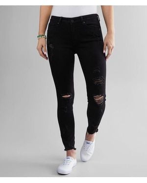 Kancan Kan Can Mid-Rise Ankle Skinny Stretch Jean - Black