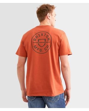 Brixton Crest Ii T-Shirt - Orange