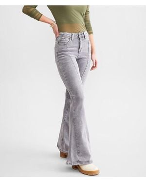 Flying Monkey High Rise Super Flare Stretch Jean - Gray