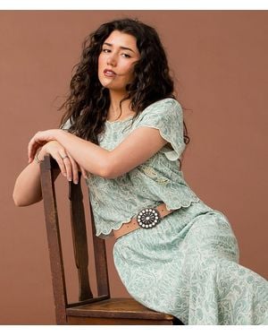 Gimmicks Scalloped Top - Green