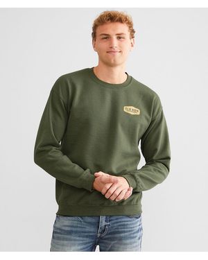 Old Row Outdoors Deer Badge Pullover - Green