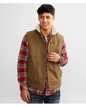 Ariat Grizzly Canvas Insulated Vest - Brown