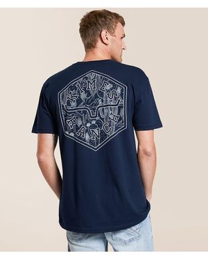 Kimes Ranch Desert Pattern T-Shirt - Blue