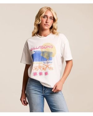 Billabong Coastal Trip Oversized T-Shirt - Blue
