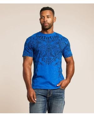Affliction Bias T-Shirt - Blue