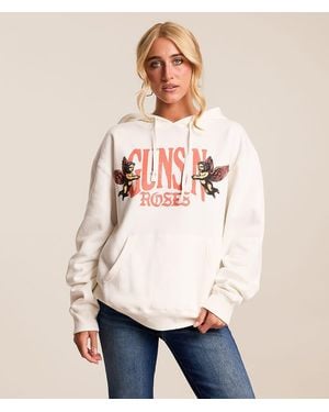 Bravado Guns N' Roses Band Hooded Sweatshirt - Natural