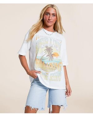 Billabong Sunset Mindset Oversized T-Shirt - White