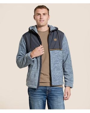 Billabong Boundary Lite Fleece Hooded Jacket - Blue