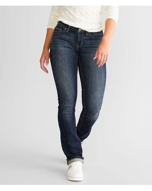BKE Stella Straight Stretch Cuffed Jean - Blue
