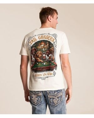 Tail Chasers Club Pool Dogs T-Shirt - Natural