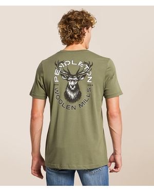 Pendleton Stag T-Shirt - Green
