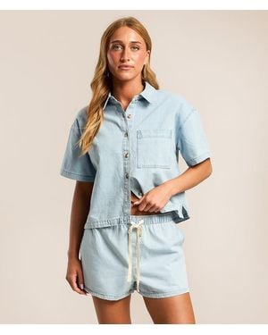 Z Supply Everyday Denim Shirt - Blue