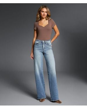 Buckle Black Fit No. 35 Wide Leg Stretch Jean - Blue