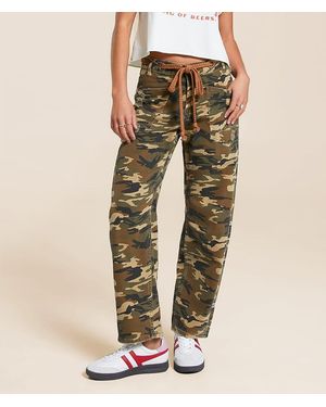 Gilded Intent Camo Barrel Pant - Natural