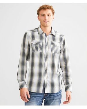 BKE Plaid Standard Shirt - Gray