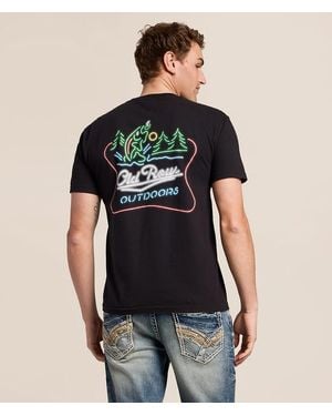 Old Row Neon Trout T-Shirt - Black