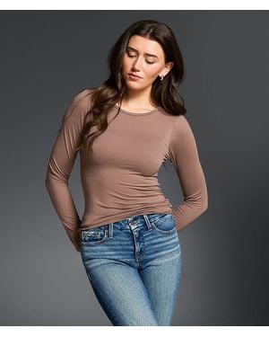 Buckle Black Peached Top - Blue