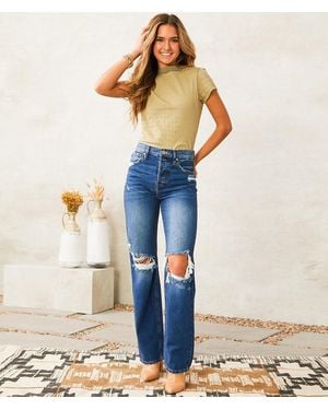 Kancan Kan Can Vintage 90's Straight Jean - Blue