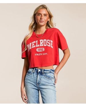 FITZ + EDDI Melrose Cropped T-Shirt - Red