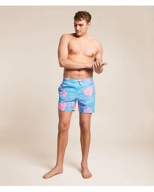 Chubbies The Baja Breezies Stretch Swim Trunks - Blue