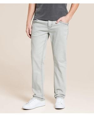 party pants;Rock Revival Rock Revival Dewey Straight Stretch Pant - Gray
