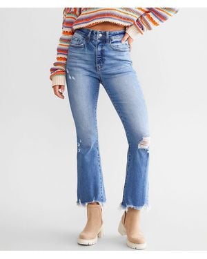 Willow & Root The Cropped Flare Out Jean - Blue