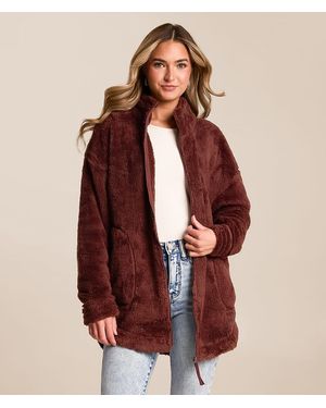 LIV OUTDOOR Leila Sherpa Fleece Insulated Jacket - Brown