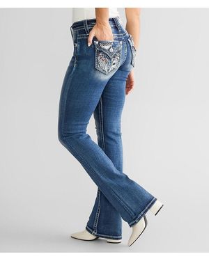 Miss Me Mid-Rise Boot Stretch Jean - Blue