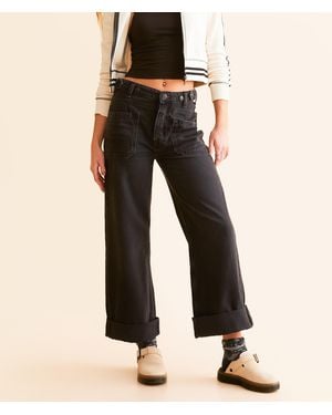 Free People Palmer Cuffed Jean - Black