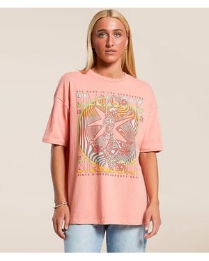 Billabong Crazy Town Oversized T-Shirt - Orange