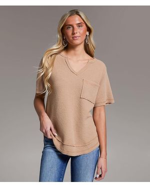 BKE Textured Top - Blue